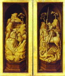 Sforza Triptych. St. Jerome and St. George. The exterior.