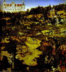 lucas cranach the elder or lucas cranach the younger. a hunt in honor of charles v at torgau castle