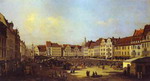 The Old Market Square in Dresden.