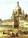 The New Market Square in Dresden, Seen from the Judenhof. Detail.