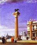 St. Mark's Column in Venice.