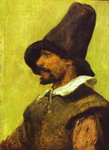 Portrait of a Man with a Pointed Hat.