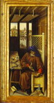 The Annunciation. (The Merode Altarpiece). The right panel of the triptych.