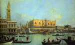 A View of the Ducal Palace in Venice.