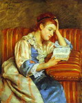 Young Woman Reading.