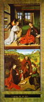 The Annunciation and The Nativity. Left wing of a triptych