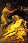 Venus, Satyr and Cupid.