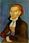 Portrait of Katharina von Bora, Wife of Martin Luther.