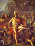 Leonidas at Thermopylae. Detail.