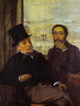 Degas and Evariste de Valernes, Painter and a Friend of the Artist.