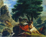 The Lion Hunt in Marocco.