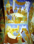 ceiling mural in the church of nativity of the virgin in the pherapontov monastery.