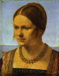 portrait of a young venetian woman.