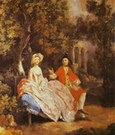 Self-Portrait with His Wife, Margaret (probably).