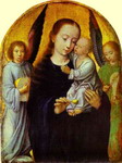 Virgin with Child between Angel Musicians.