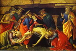 lamentation over the dead christ with the saints jerome, paul and peter.