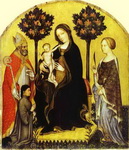 Virgin and Child with St. Nicholas and St. Catherine.