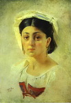 Young Italian Woman in a Folk Costume.