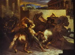 Race of Wild Horses in Rome.