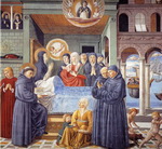 Death of St. Monica.