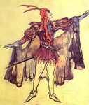 Costume design for Arrigo Boito's opera Faust.