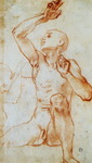 Male Nude. Study for the Four Patriarchs.