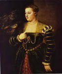 Portrait of Titian's Daughter Lavinia.